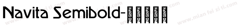 Navita Semibold字体转换